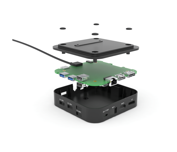 i-tec USB-C Dual Display Dock 1x DP 1x HDMI PD 100W+ zasilacz 100W - 708314 - zdjęcie 3